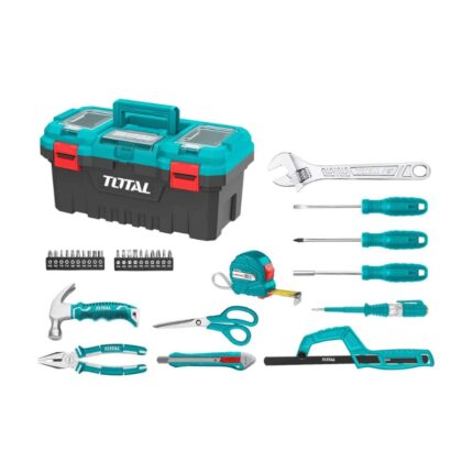 Boite-a-outils-avec-32-outils-à-main-Total
