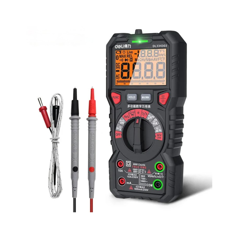 multimetre-numerique-3-5-6-cat-iv-600v-deli multimetre-numerique-3-5-6-cat-iv-600v-deli