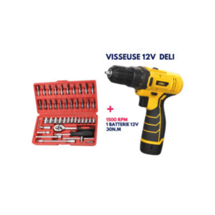 pack-visseuse-12v-deli-kit-doutils-mecaniques-46-pcs