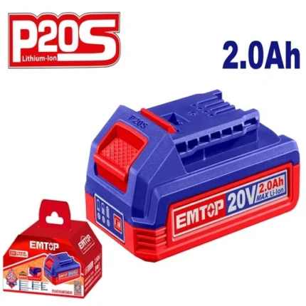 Batterie au lithium-ion 2.0Ah EBPK20011 Emtop Maroc