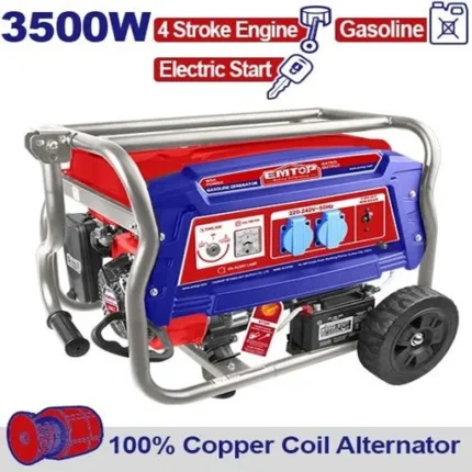 Groupe électrogène 3500W Essence EGGRD3511 Emtop Maroc