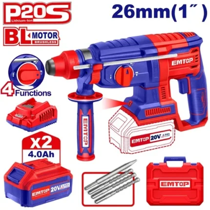 Marteau perforateur sans fil ELRH202287 Emtop Maroc