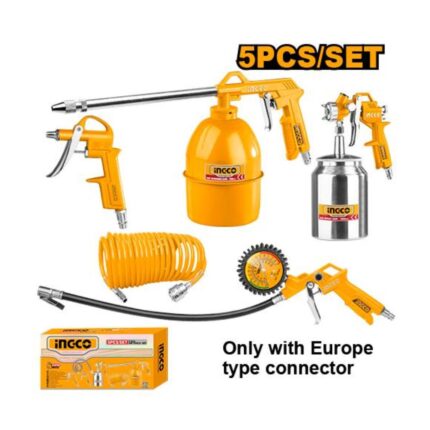 Kit d’outils pneumatiques 5 pièces INGCO