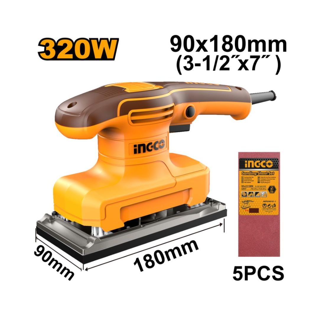 Pistolet-pneumatique-dingqi-71 Ponceuse de finition 320W INGCO