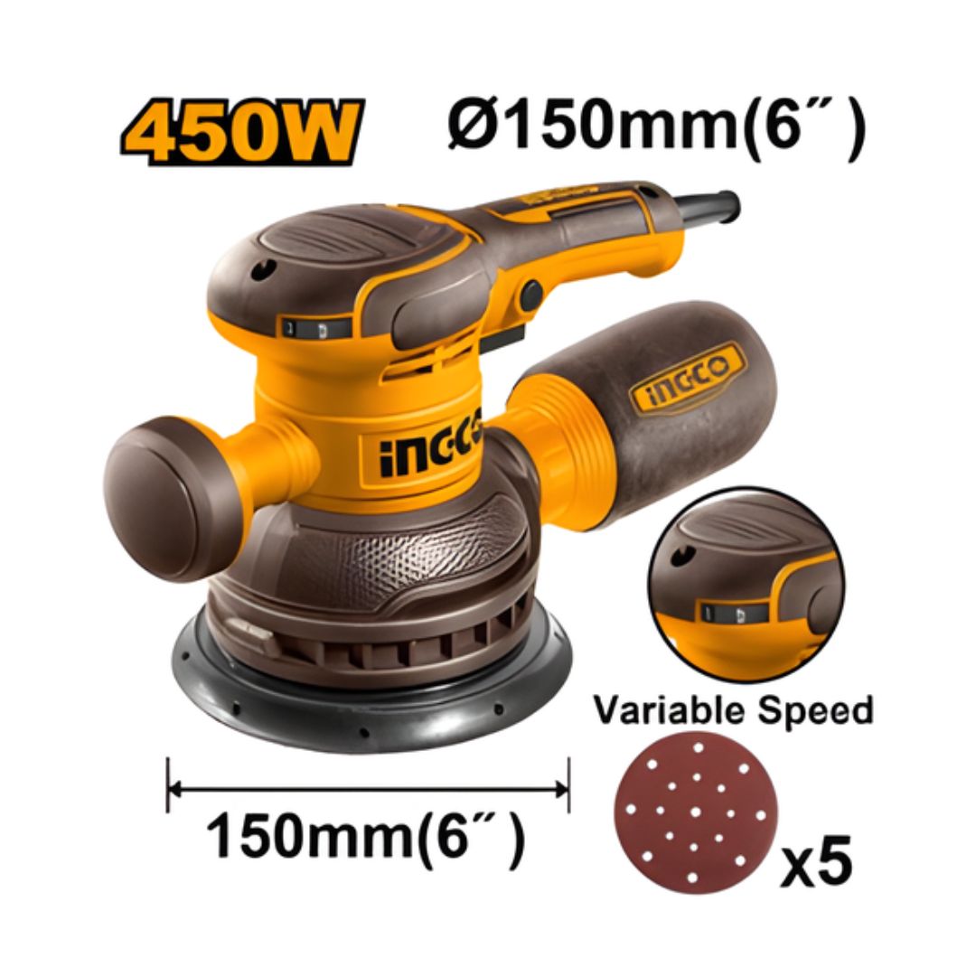 Pistolet-pneumatique-dingqi-73 Ponceuse rotative 450W INGCO