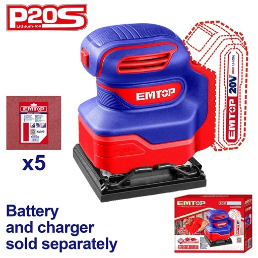 Ponceuse-ELSHS2014-emtop-maroc Ponceuse vibrante sans fil ELSHS2014 Emtop Maroc