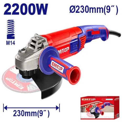 meuleuse-2200W-Emtop-Maroc Meuleuse d’angle 2200W EAGR22093 Emtop Maroc