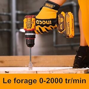 perceuse à percussion sans fil INGCO