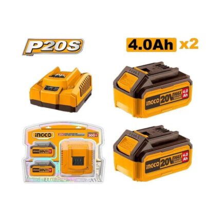 Kit batterie et chargeur Lithium-Ion P20S INGCO
