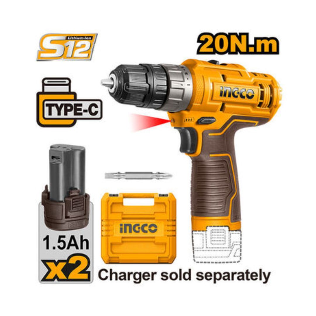Pistolet-pneumatique-dingqi-49 Malette Visseuse 12V 2 batteries 20Nm TypeC INGCO