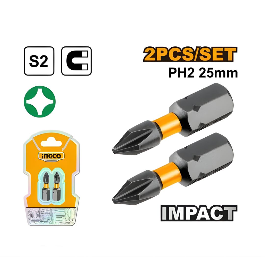 jeu-de-2-embouts-s2-ph2-25mm-sdbim71ph225-ingco JEU DE 2 EMBOUTS S2 PH2 25MM SDBIM71PH225 INGCO