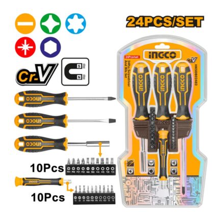 JEU DE 24 TOURNEVIS ET EMBOUTS HKSDB02482 INGCO