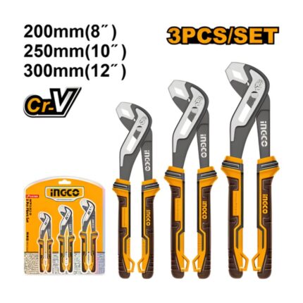 JEU DE 3 PINCES MULTIPRISE HPPS28318 INGCO