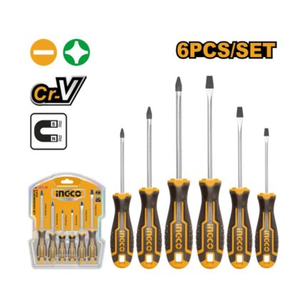 Jeu de 6 tournevis HKSD0628 INGCO