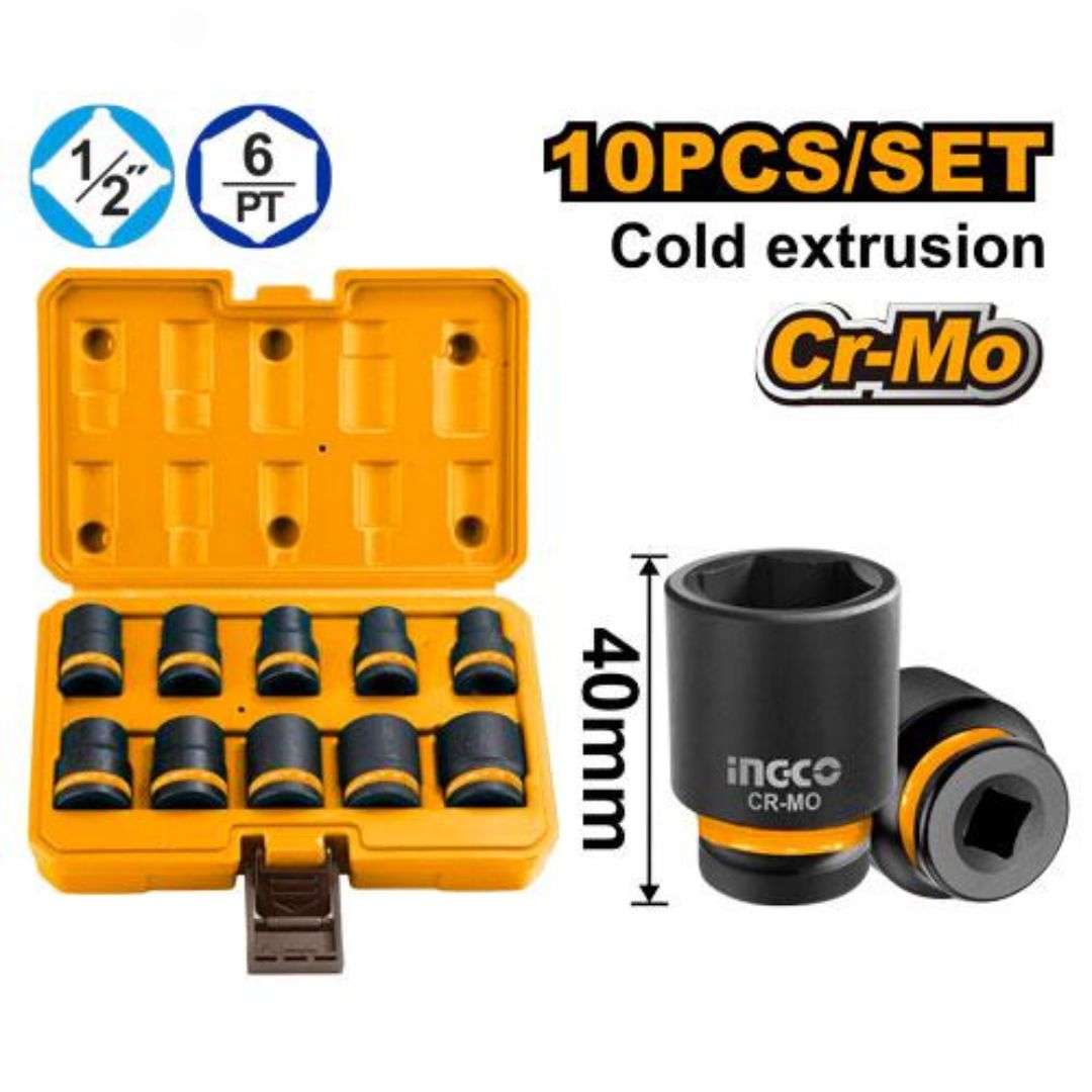 jeu-de-douilles-a-chocs-1-2″-10-pieces-ingco Jeu de douilles à chocs INGCO 1/2