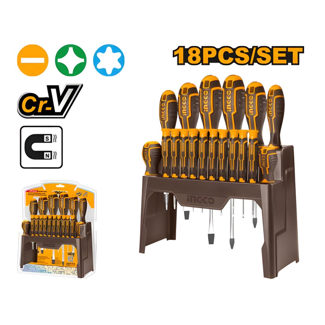 set-de-18-tournevis-et-tournevis-de-precision-hksd1828-ingco Set de 18 tournevis et tournevis de précision HKSD1828 INGCO