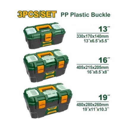 Set de 3 boîtes à outils en plastique JADEVER