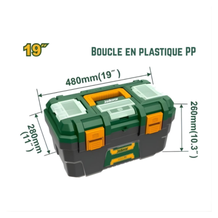 Boîte outils plastique 19 pouces