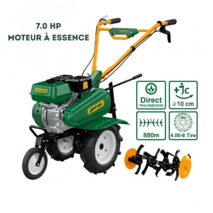 Motoculteur thermique 7HP Jadever