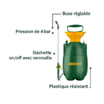 Pulvérisateur manuel 5 litres JADEVER